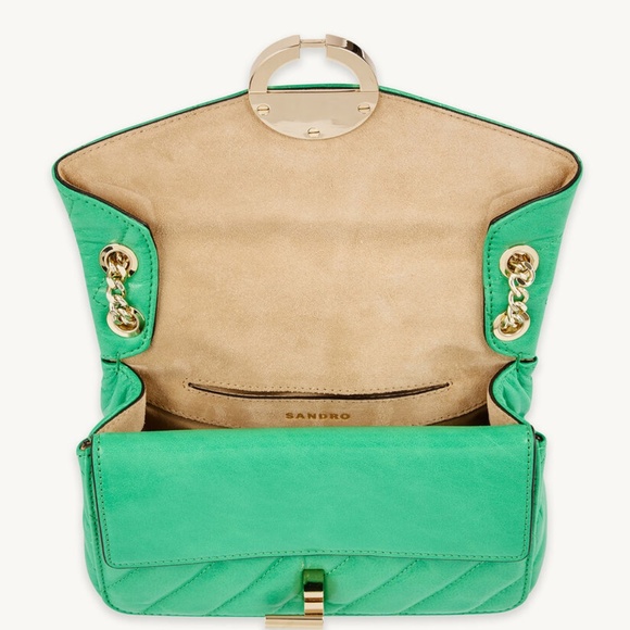 Smooth leather Yza bag from Sandro - Picture 4 of 8